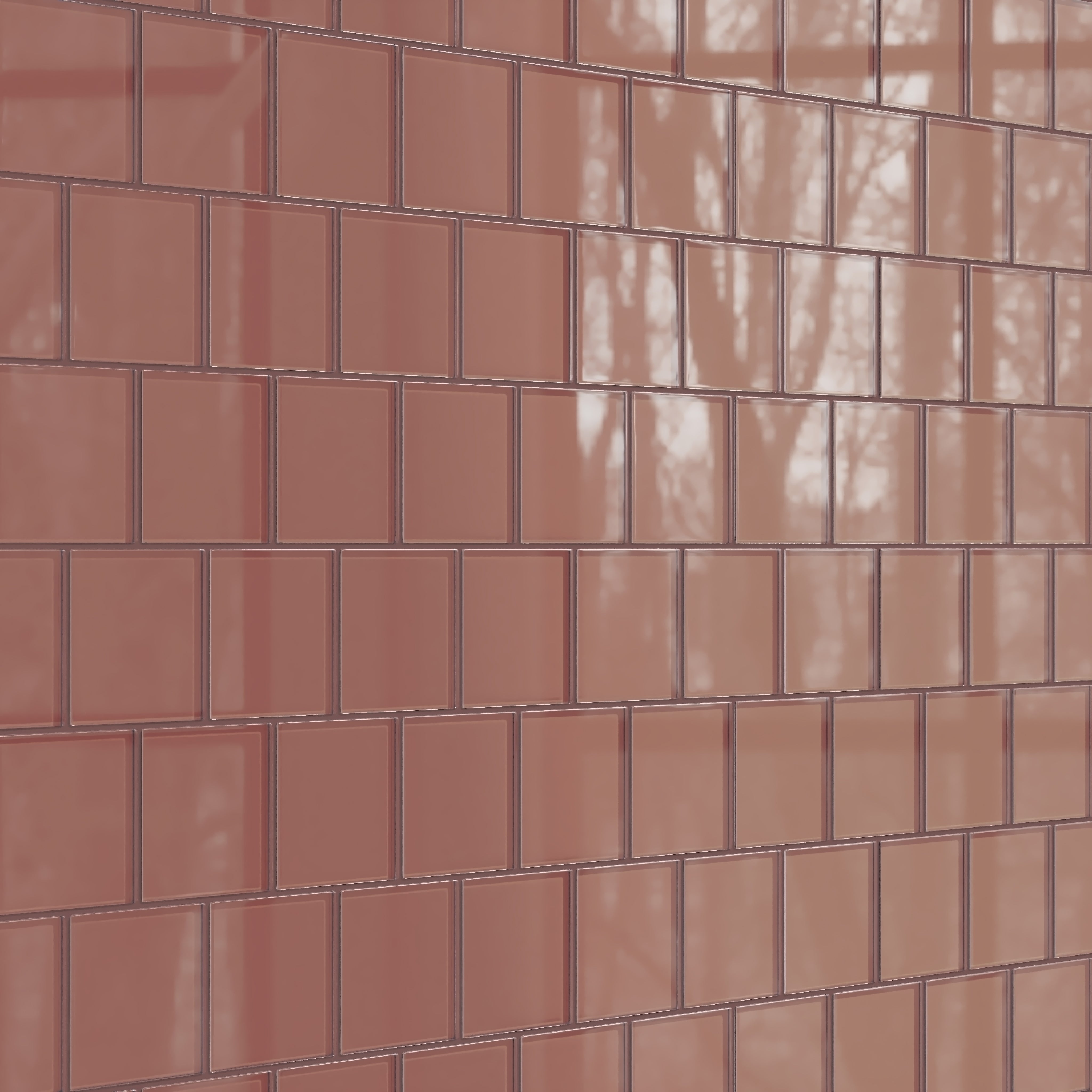 4x4 Glass Tile in Flicker Gloss