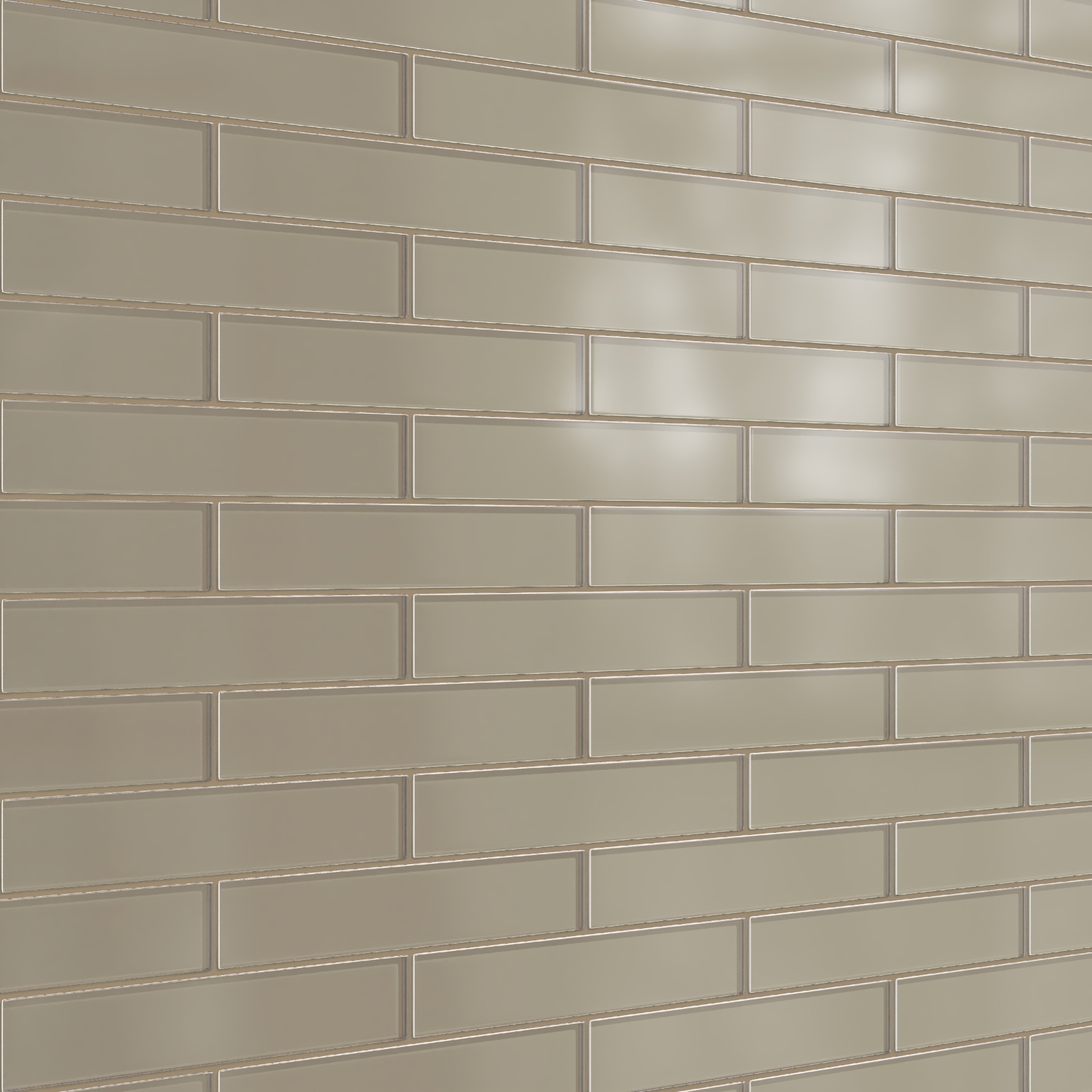 2x12 Glass Tile in Quail Matte