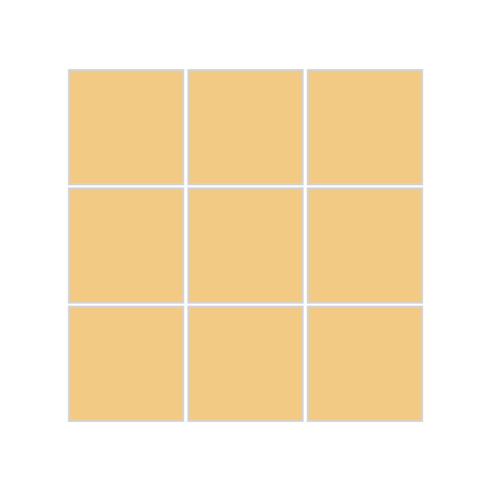 3x3 Straight Set Sheeted Original Ceramic Mosaic Tile in Haystack Matte
