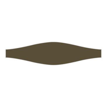Wave Original Ceramic Tile in Bonsai Matte