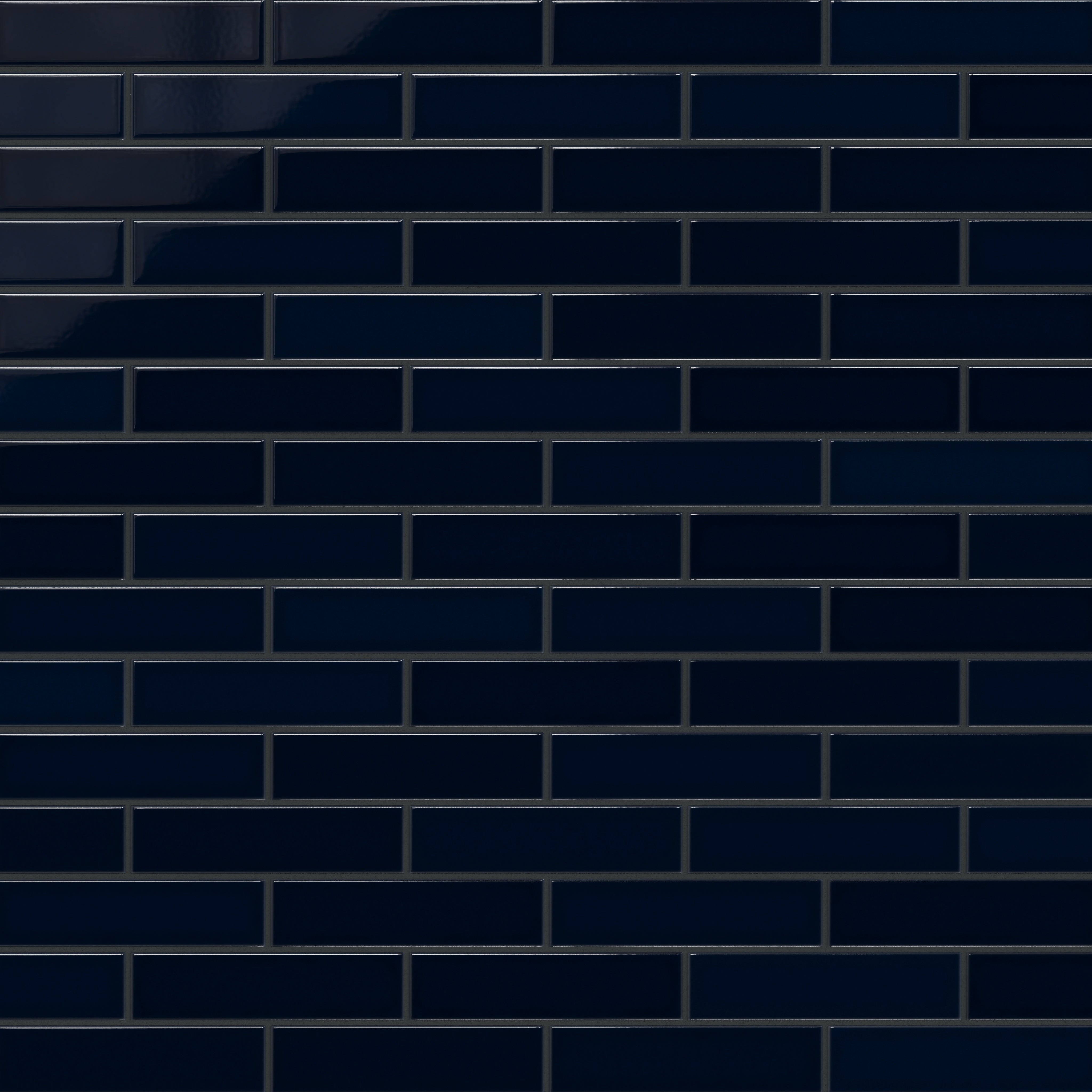 Navy Blue 2x8 Gloss Original Ceramic Tile - Fireclay Tile