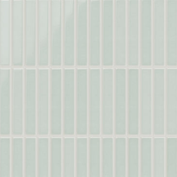 1x6 Straight Set Sheeted Original Ceramic Mosaic Tile in Salton Sea Gloss