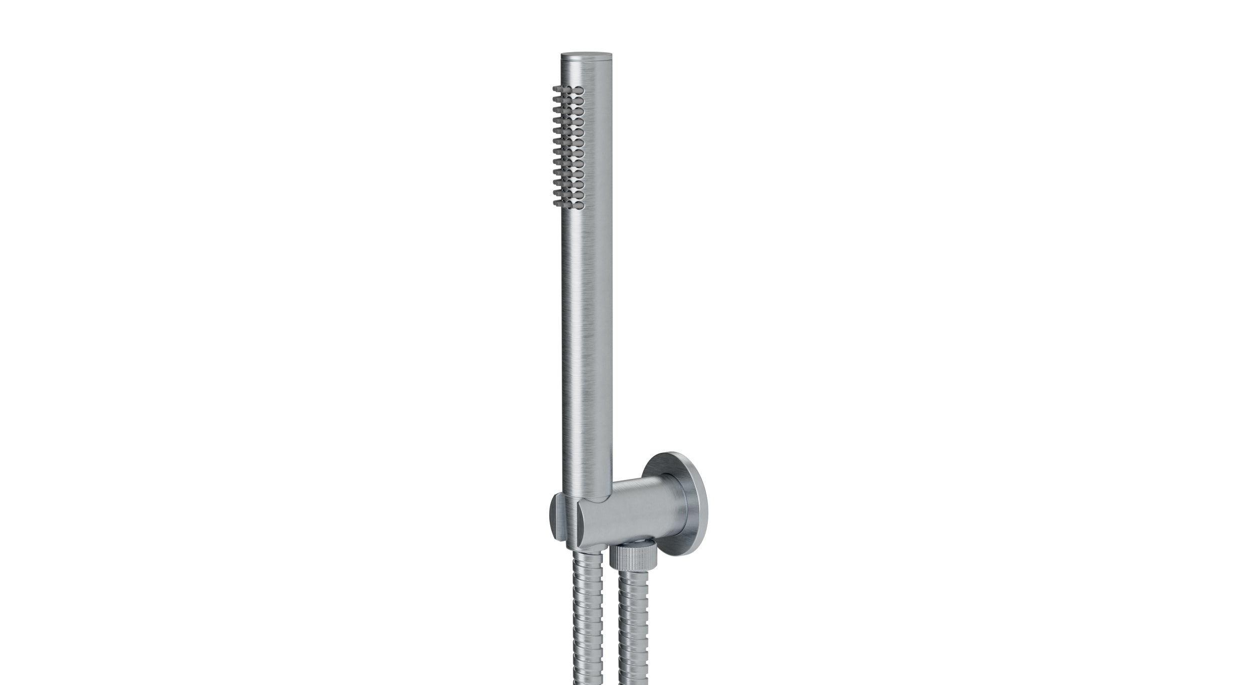 Contour & Foundry Wall Elbow with Hook Kit - Less Hand Shower in Satin Chrome
