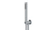 Contour & Foundry Wall Elbow with Hook Kit - Less Hand Shower in Satin Chrome