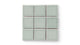 3x3 Straight Set Sheeted Original Ceramic Mosaic Tile in Overcast Gloss