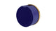 Foundry One Handle Wall Mount Diverter/Volume Control Shower Trim with Groove Ceramic Knob Handle in French Brass