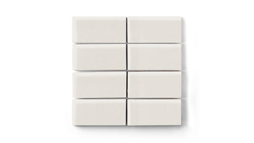 2x4 Straight Set Sheeted Original Ceramic Mosaic Tile in Feldspar Matte