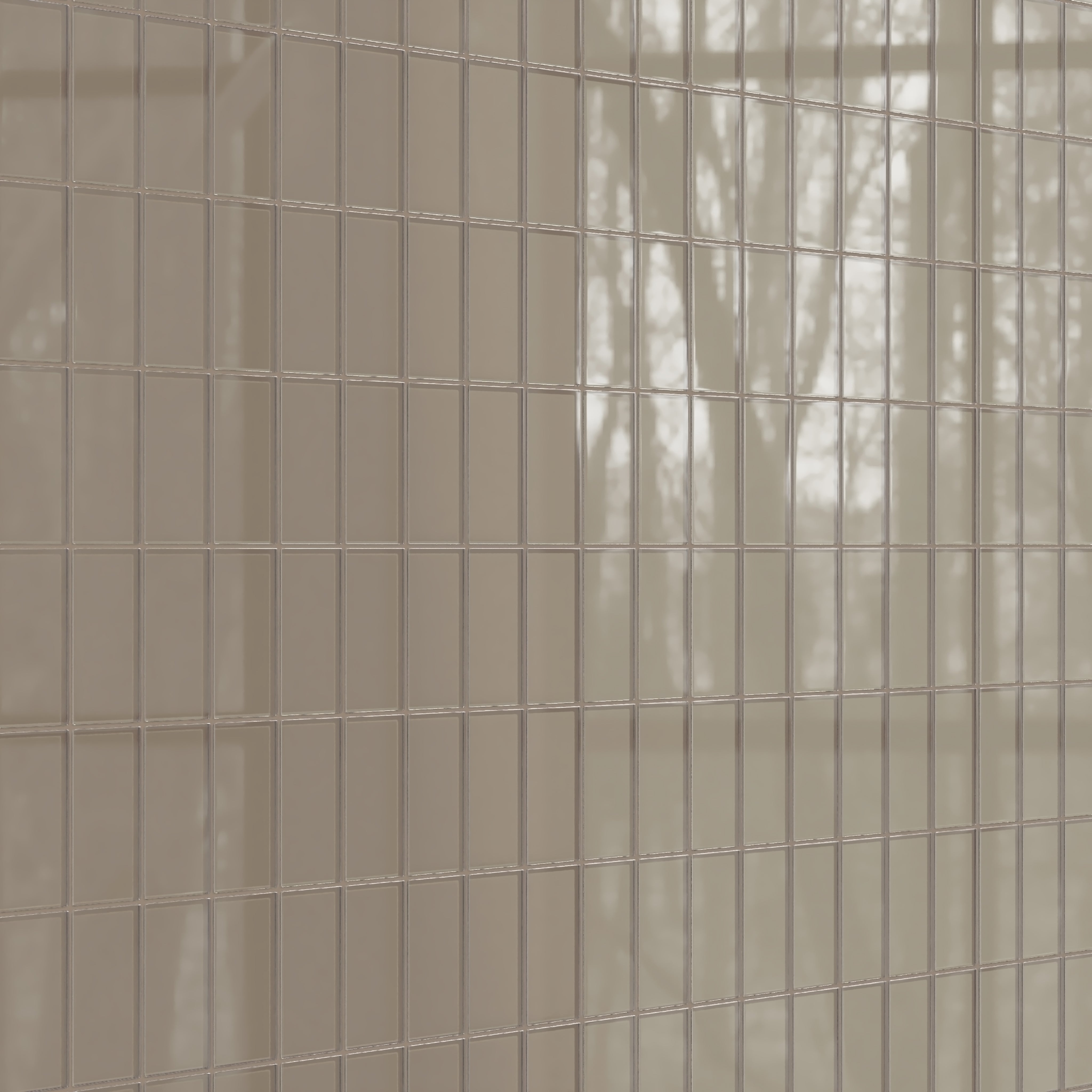3x6 Glass Tile in Quail Gloss