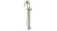 Emerson One Handle Floor Mount Gooseneck Bath Trim with Hand Shower and Classic Lever Handle in Satin Nickel
