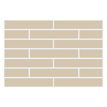 1x6 Half Offset Sheeted Original Ceramic Mosaic Tile in Dolomite Gloss