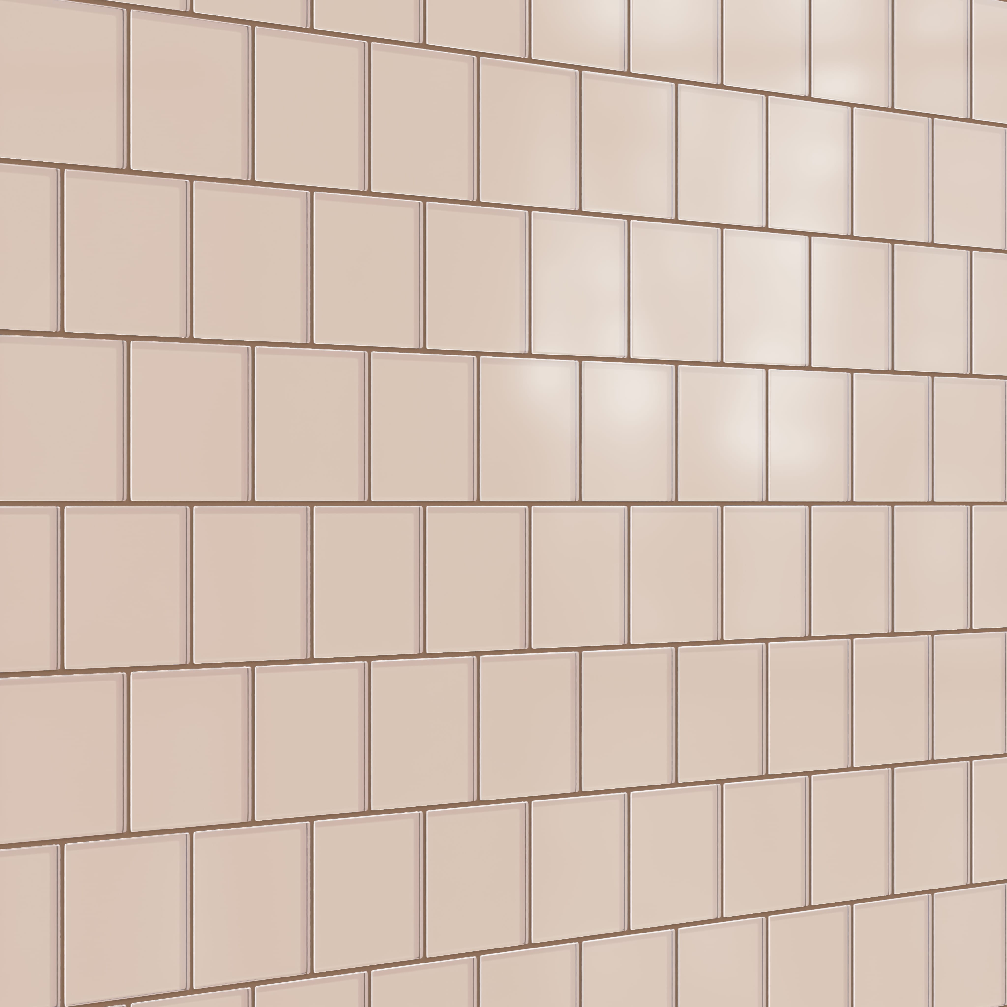 Quick Ship 4x4 Glass Tile in Rosy Finch Matte