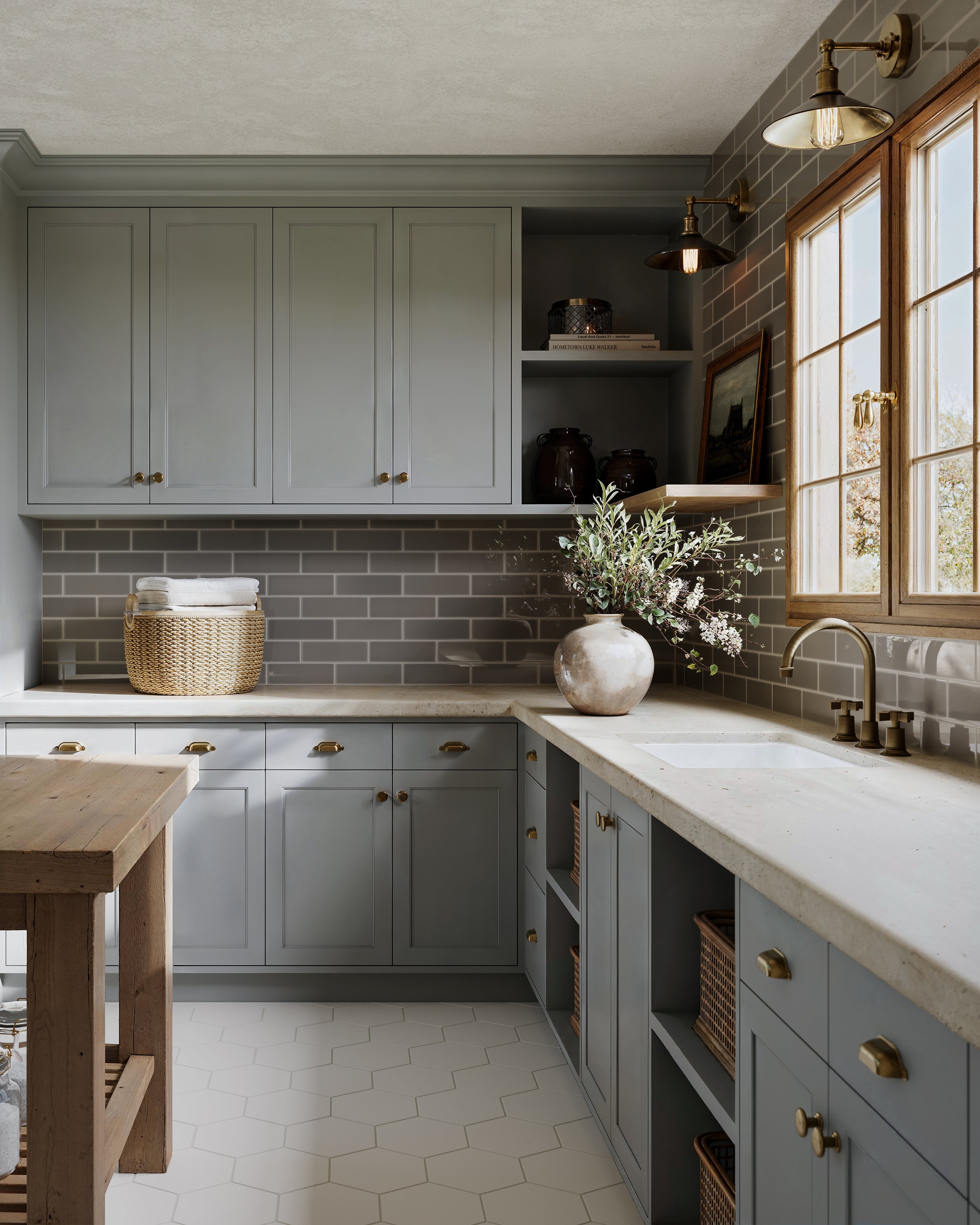 3x9 Natural Press Ceramic Tile in Timberline Gloss
