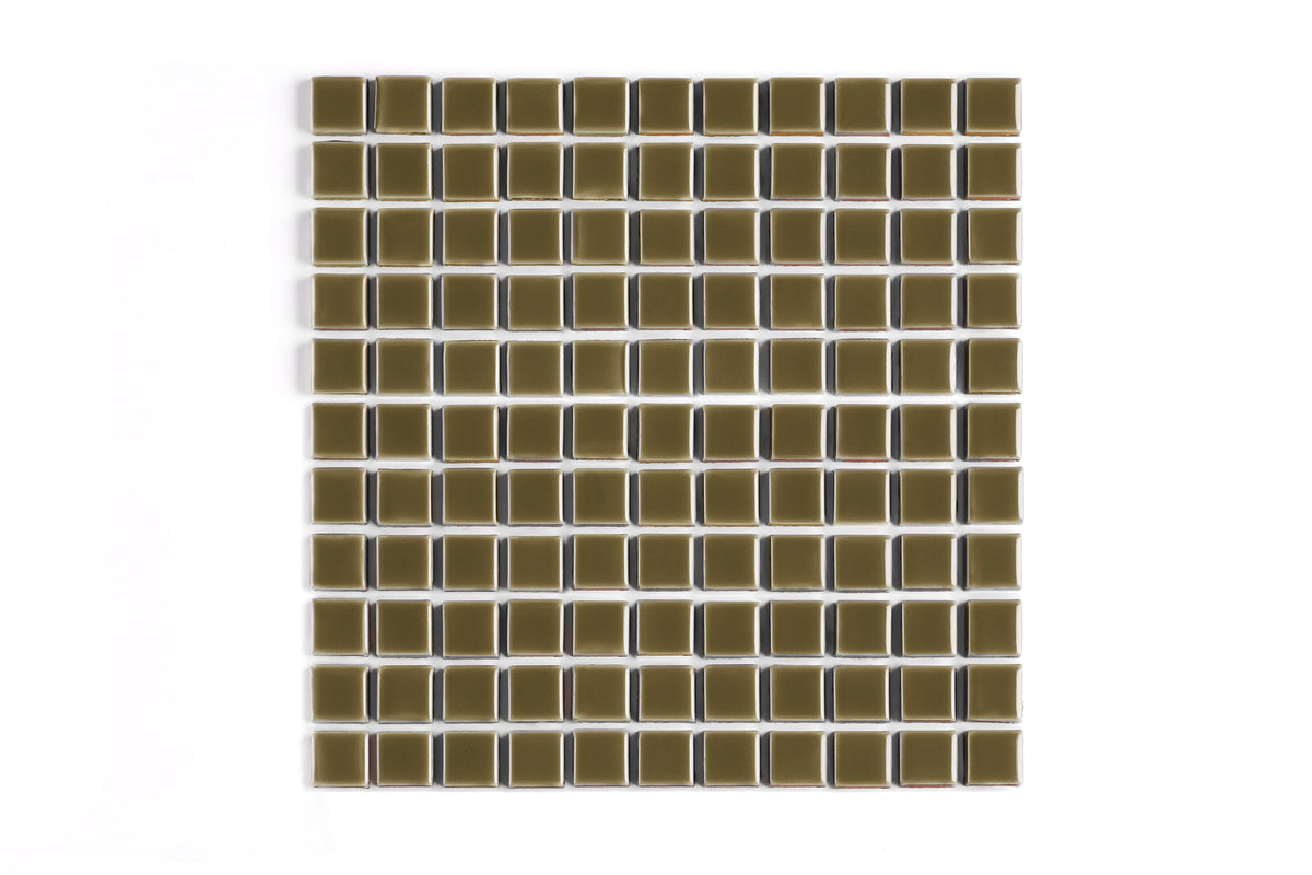 Chaparral 1x1 Straight Set Sheeted Gloss Original Ceramic Tile