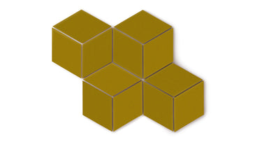 Large Diamond Original Ceramic Tile in Mustard Seed Matte