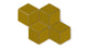 Large Diamond Original Ceramic Tile in Mustard Seed Matte
