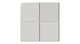 6x6 Natural Press Ceramic Tile in Cloud Cover Gloss