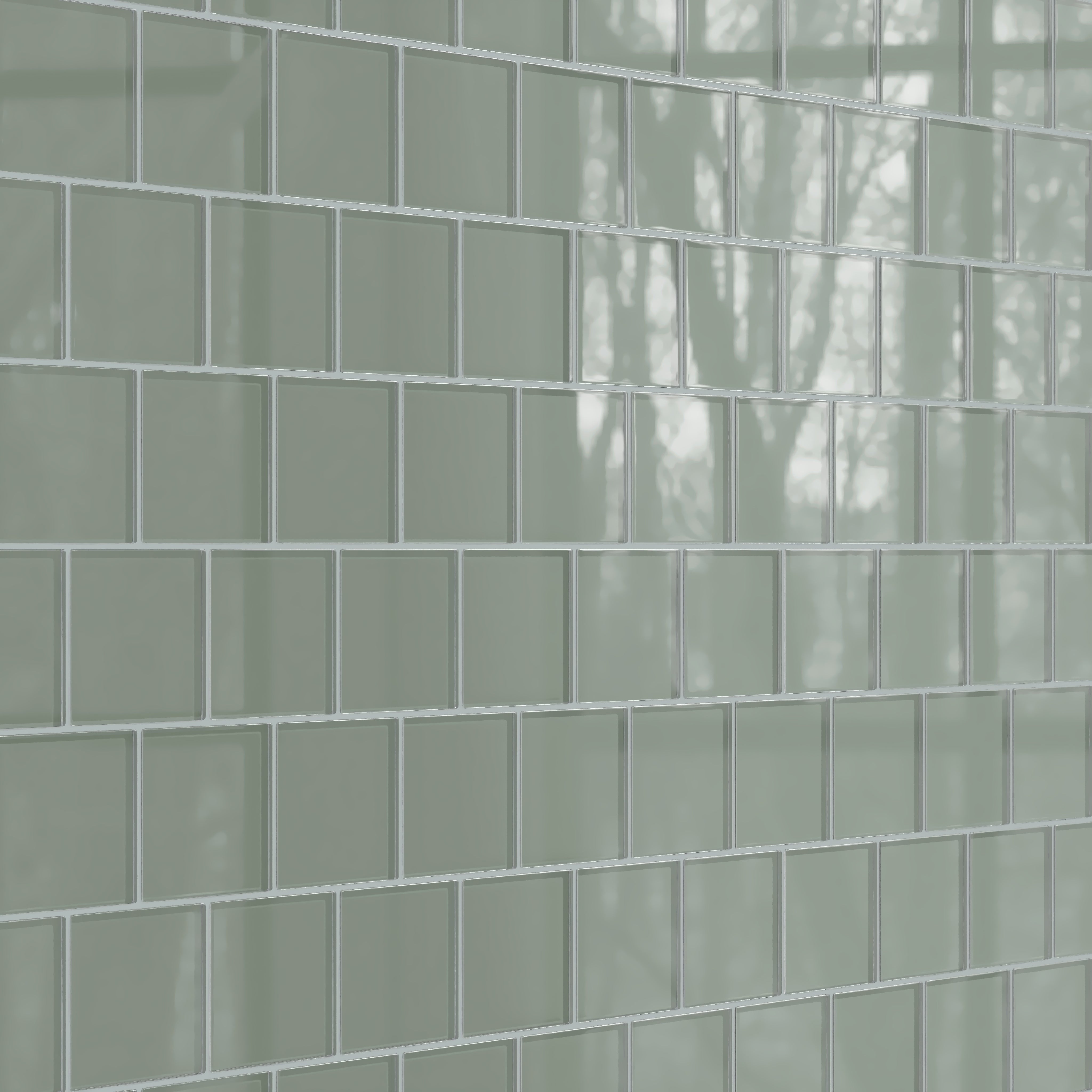 4x4 Glass Tile in Hummingbird Gloss