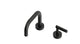 Contour One Handle Deck Mount Squaretop Lavatory Faucet with Soft Lever Handle in Oil Rubbed Bronze