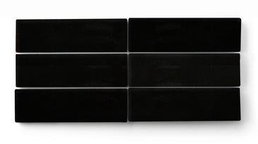 3x9 Original Ceramic Tile in Raven Gloss