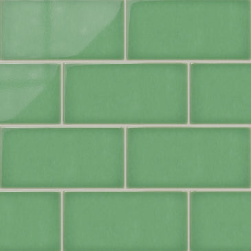 6x12 Original Ceramic Tile in Sea Green Gloss