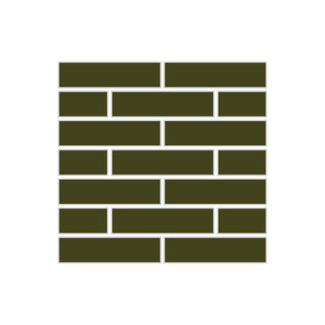1x4 Half Offset Sheeted Original Ceramic Mosaic Tile in Lone Pine Matte