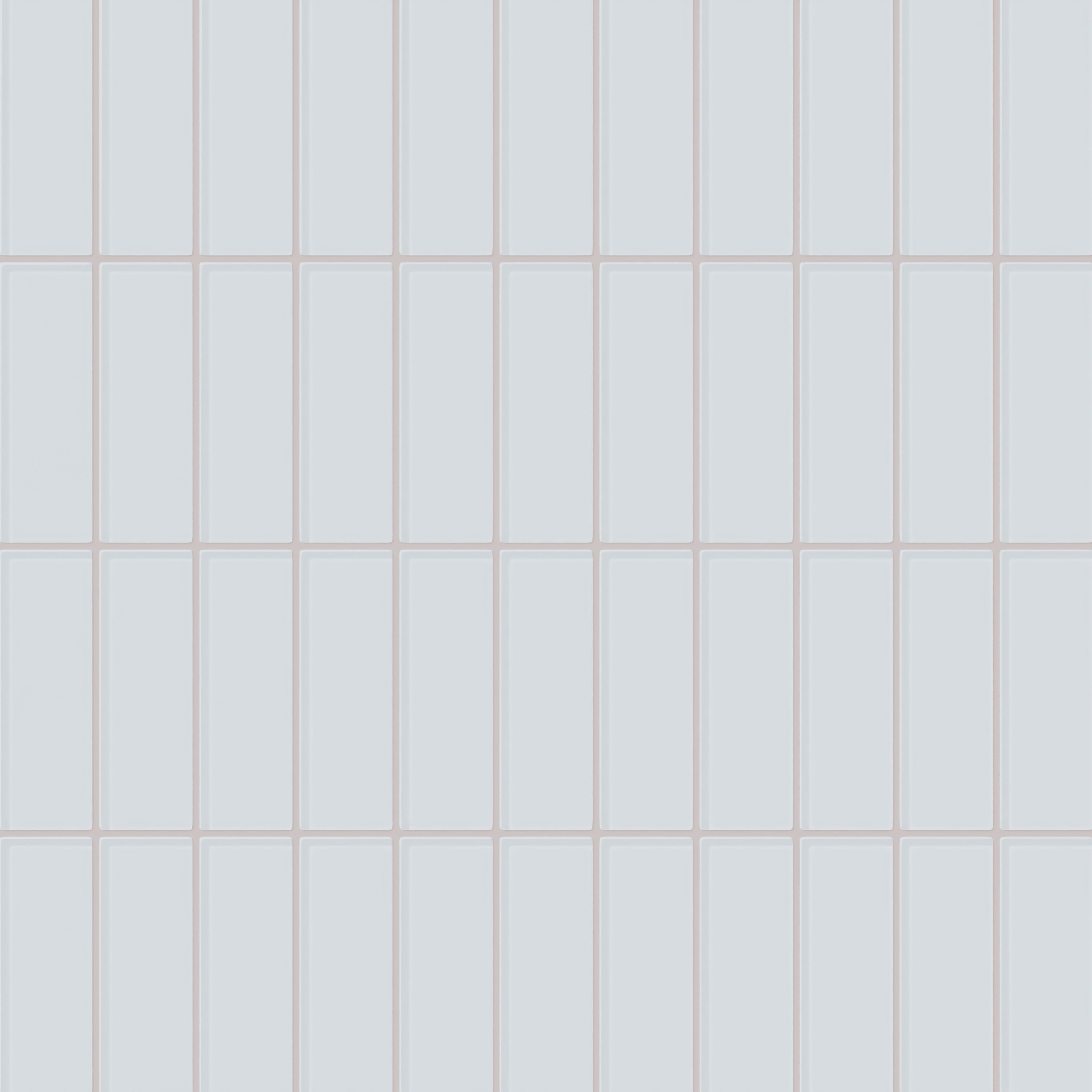 2x6 Glass Tile in Snowy Owl Gloss