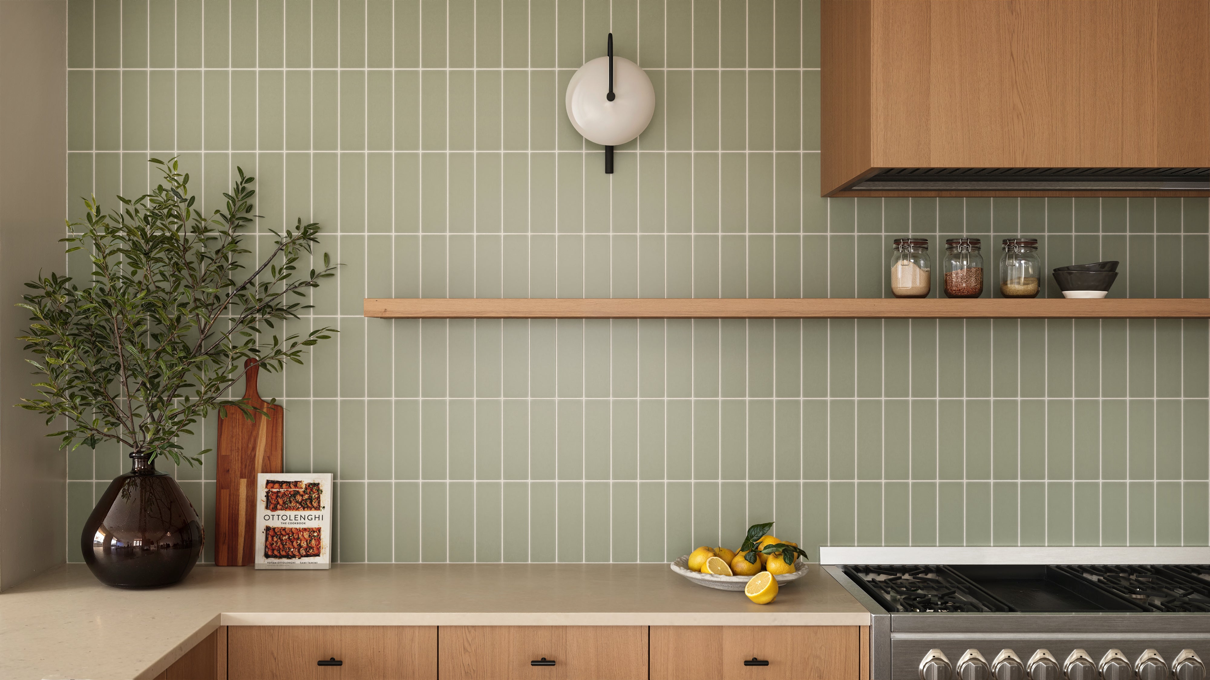 3x9 Natural Press Ceramic Tile in Manzanita Matte