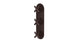 Contour Three Handle Wall Mount Shower Trim with Soft Cross Handles in Architectural Copper