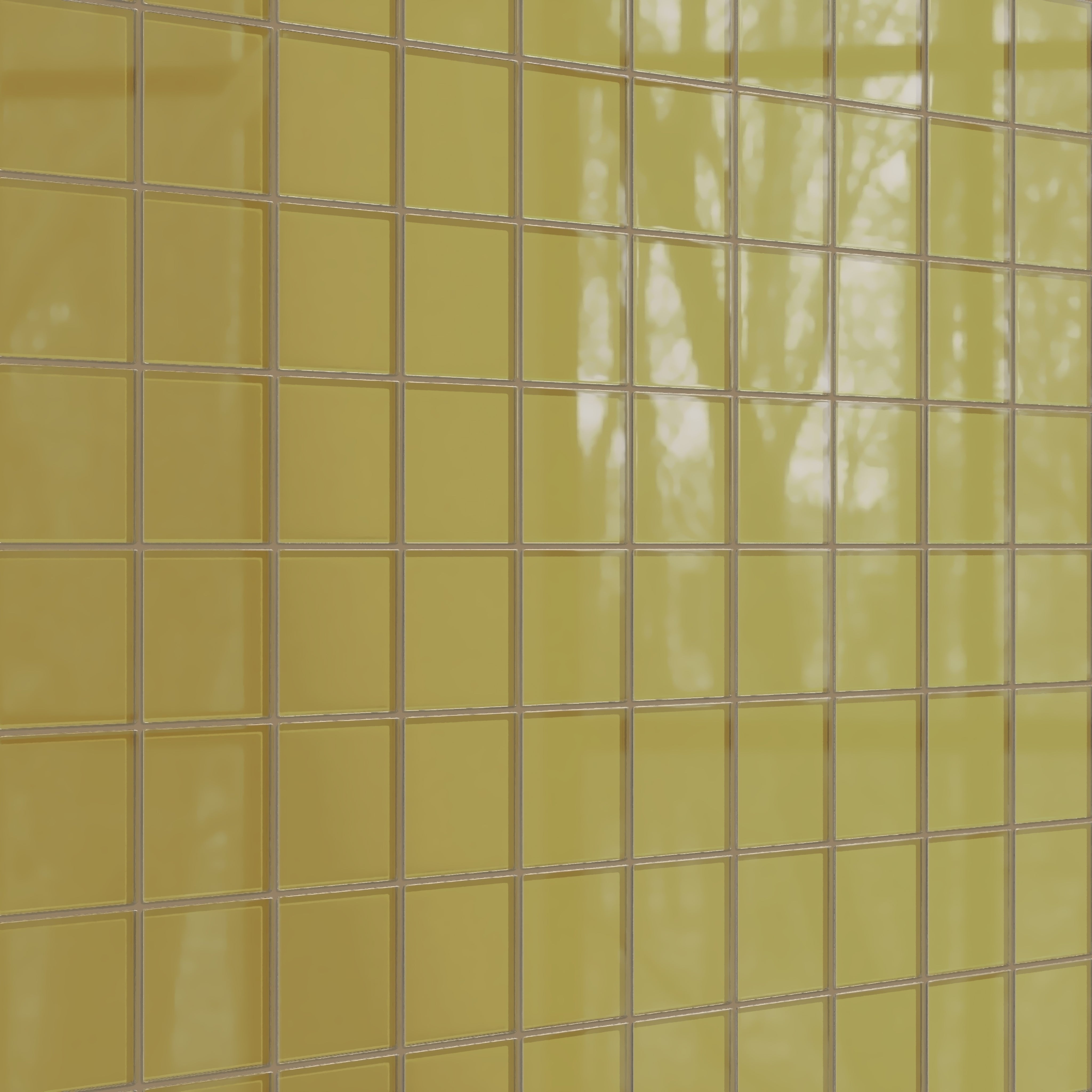 4x4 Glass Tile in Pine Siskin Gloss