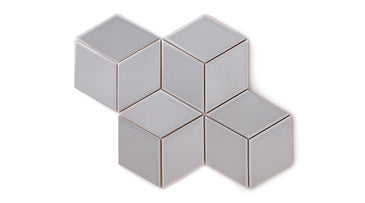 Large Diamond Original Ceramic Tile in Dust Storm Gloss