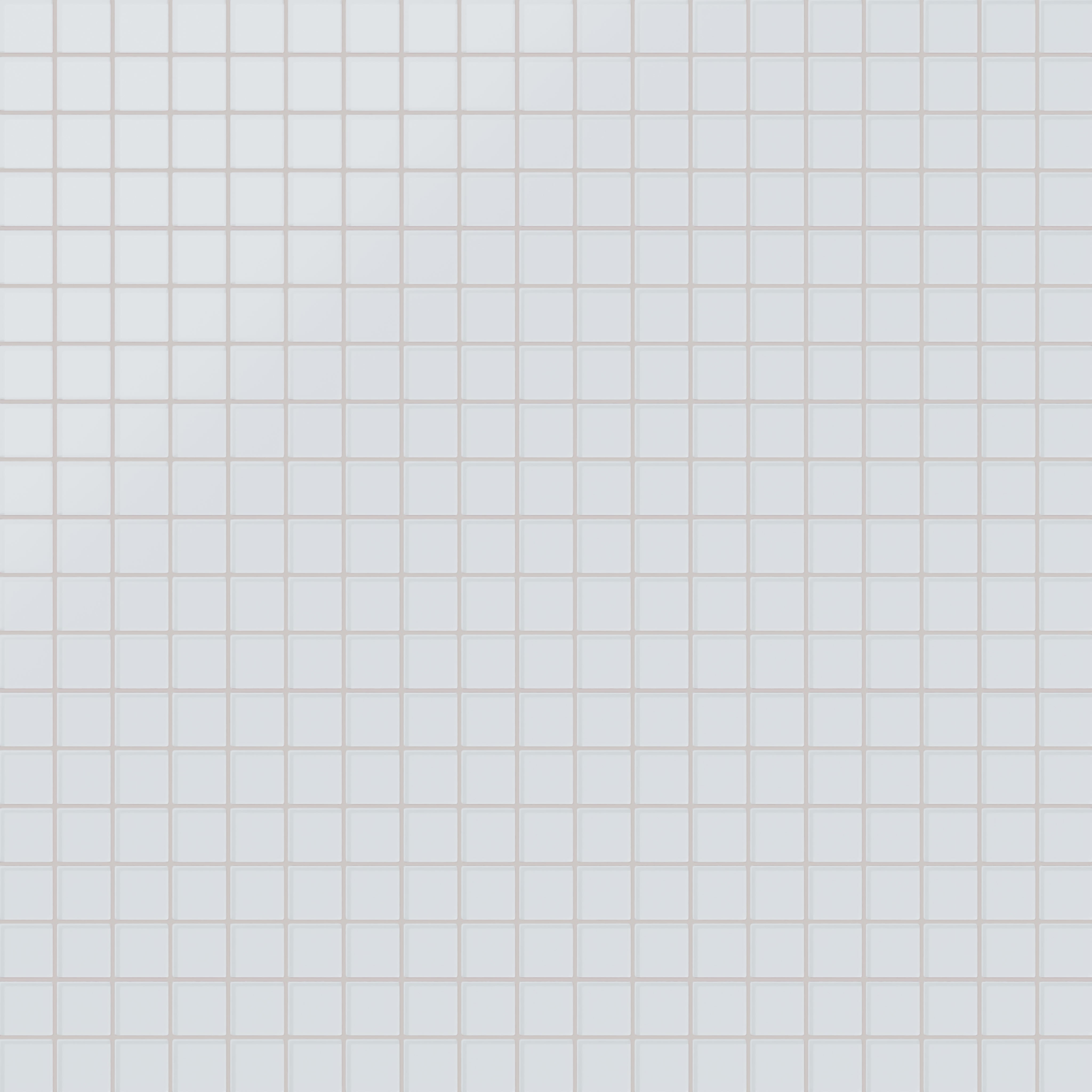 2x2 Straight Set Sheeted Glass Mosaic Tile in Snowy Owl Matte