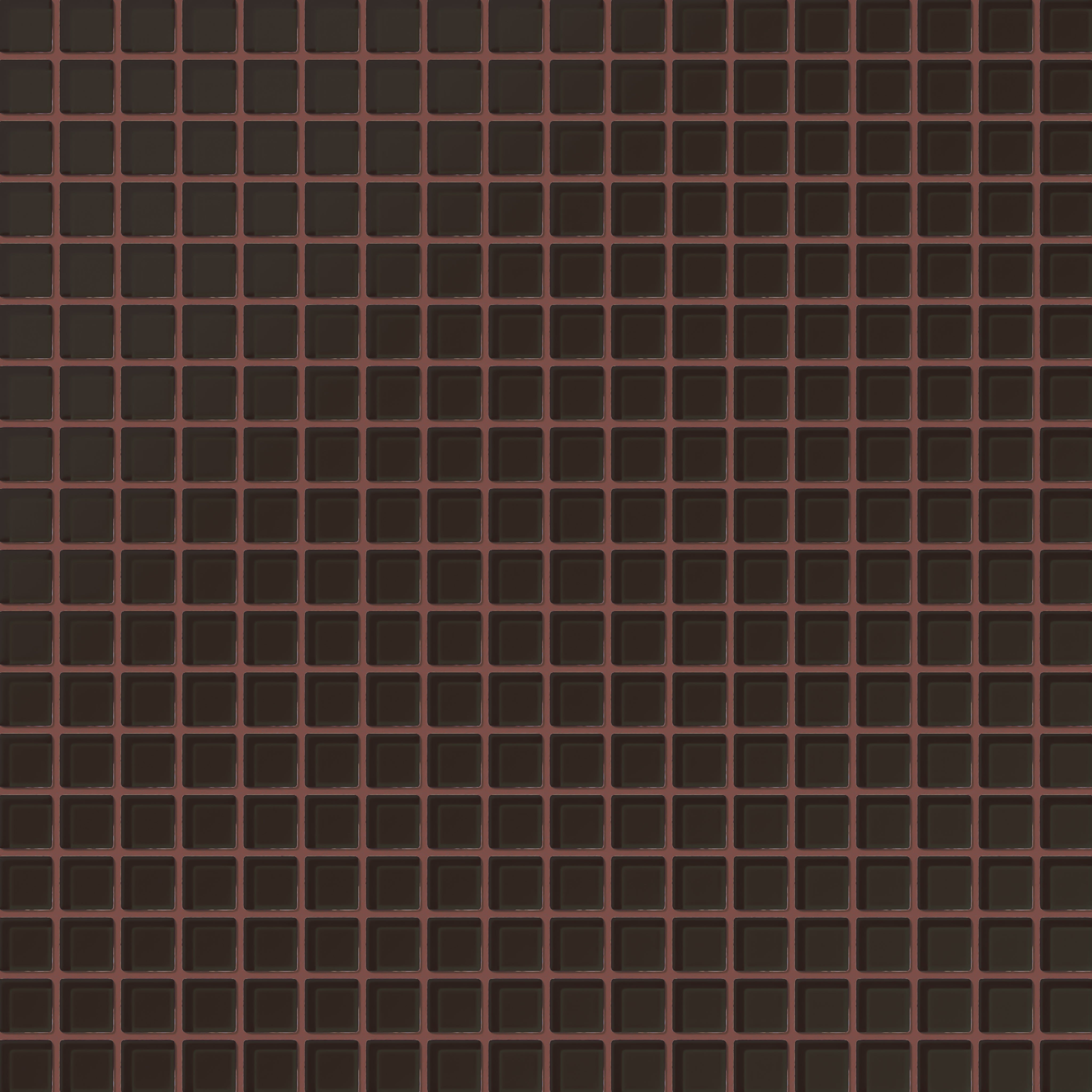 1x1 Straight Set Sheeted Glass Mosaic Tile in Nighthawk Matte