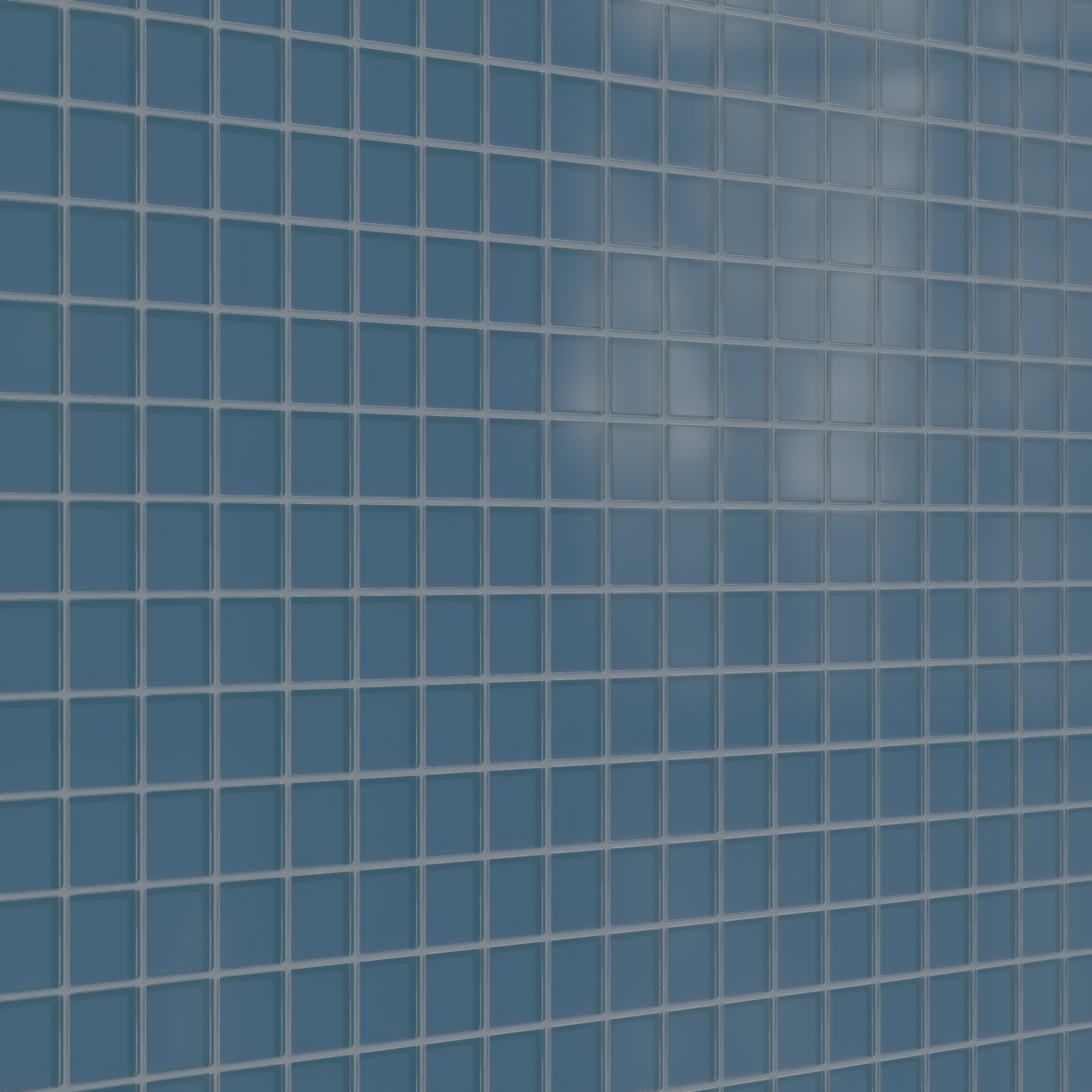 2x2 Straight Set Sheeted Glass Mosaic Tile in Blue Jay Matte