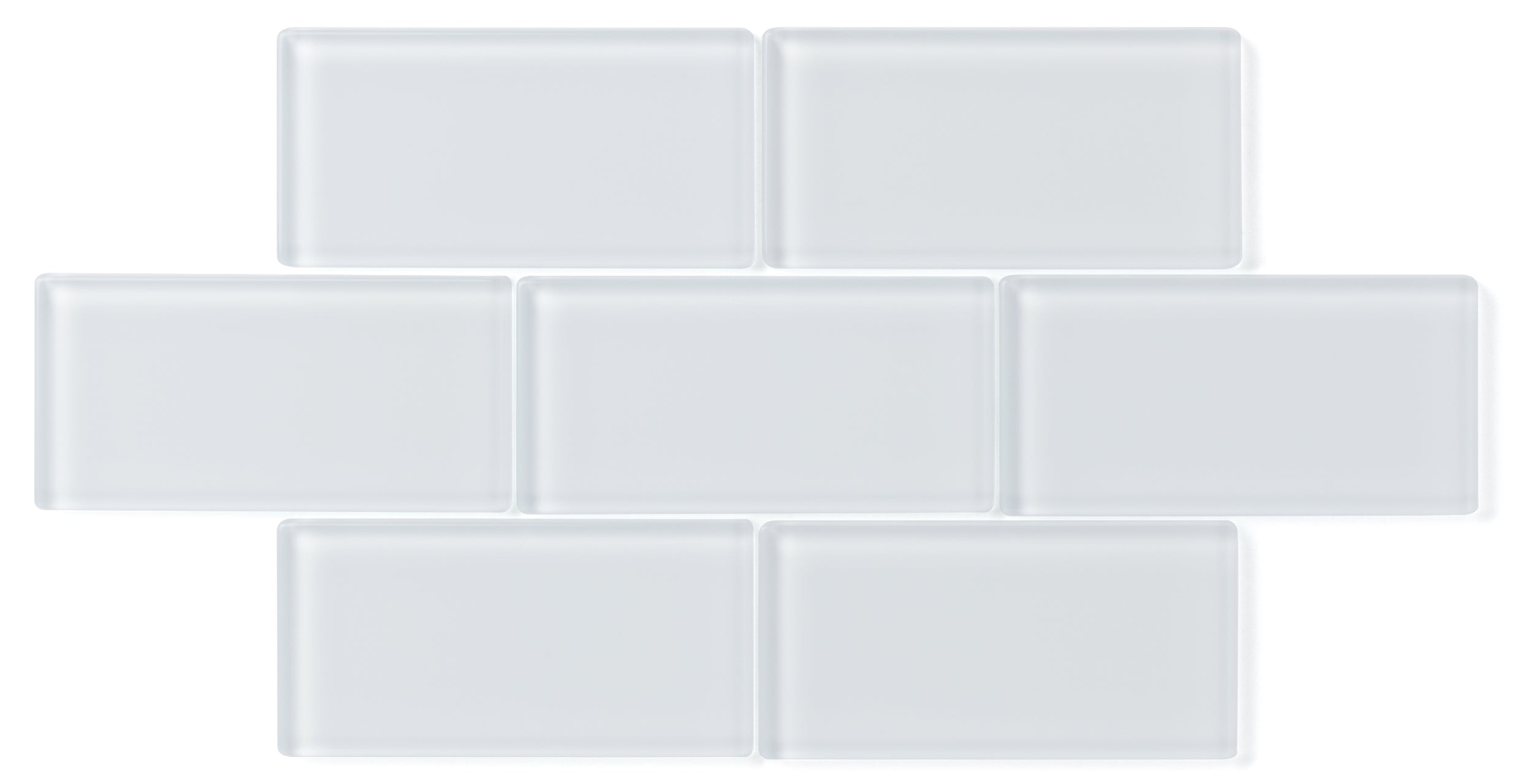 1x4 Herringbone Sheeted Glass Mosaic Tile in Snowy Owl Gloss