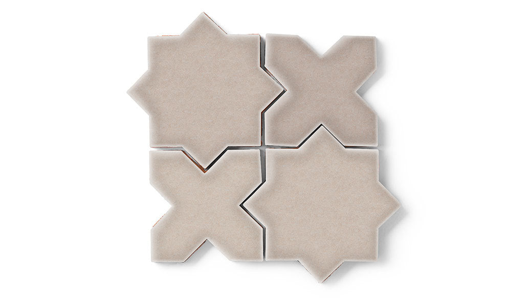 Star & Cross Original Ceramic Tile in Cardamom Gloss