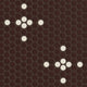 1" Penny Round Sparkle Sheeted Original Ceramic Tile in Garnet Matte & Sand Dune Matte