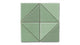 6" Triangle Original Ceramic Tile in Sea Green Matte