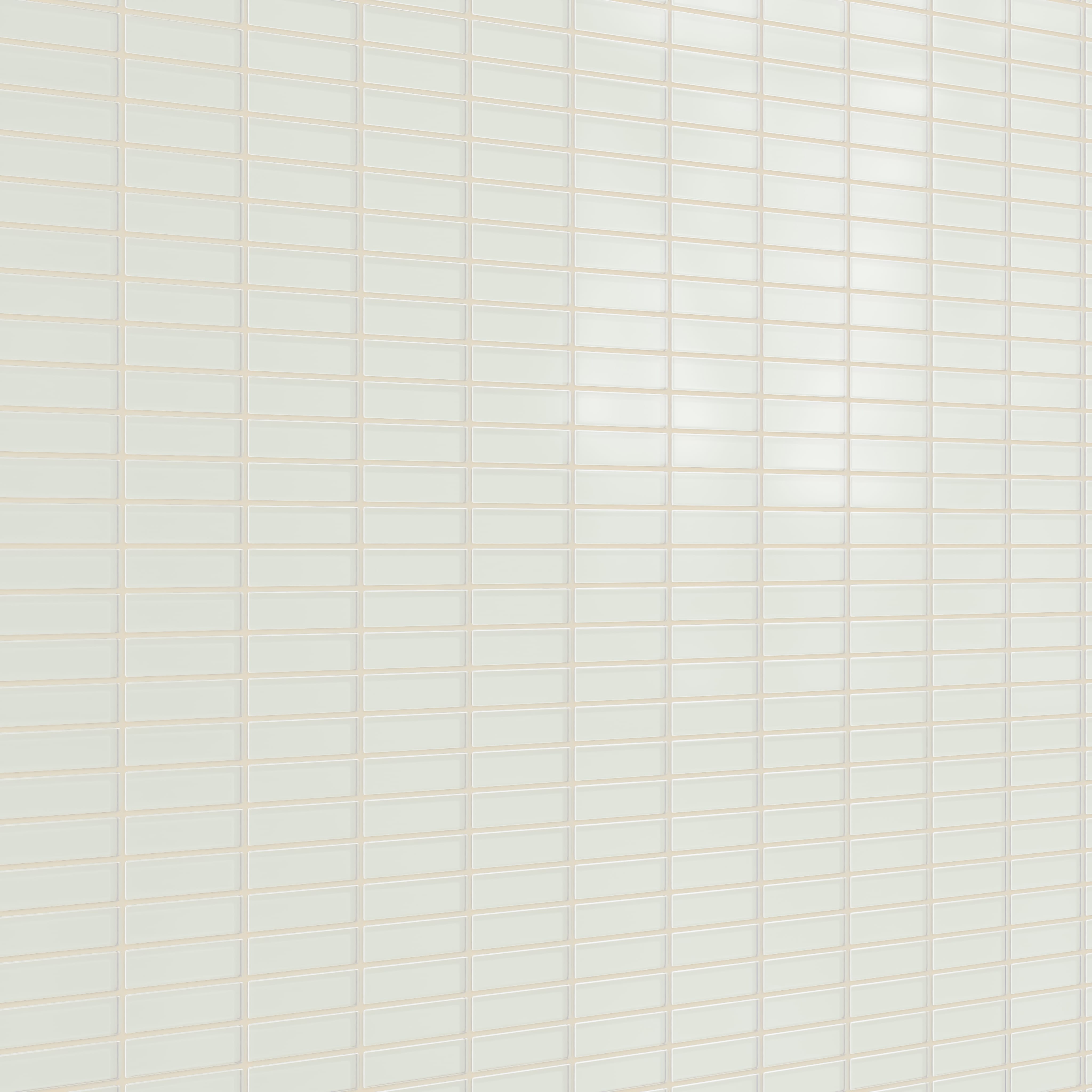 1x4 Straight Set Sheeted Glass Mosaic Tile in Flycatcher Matte