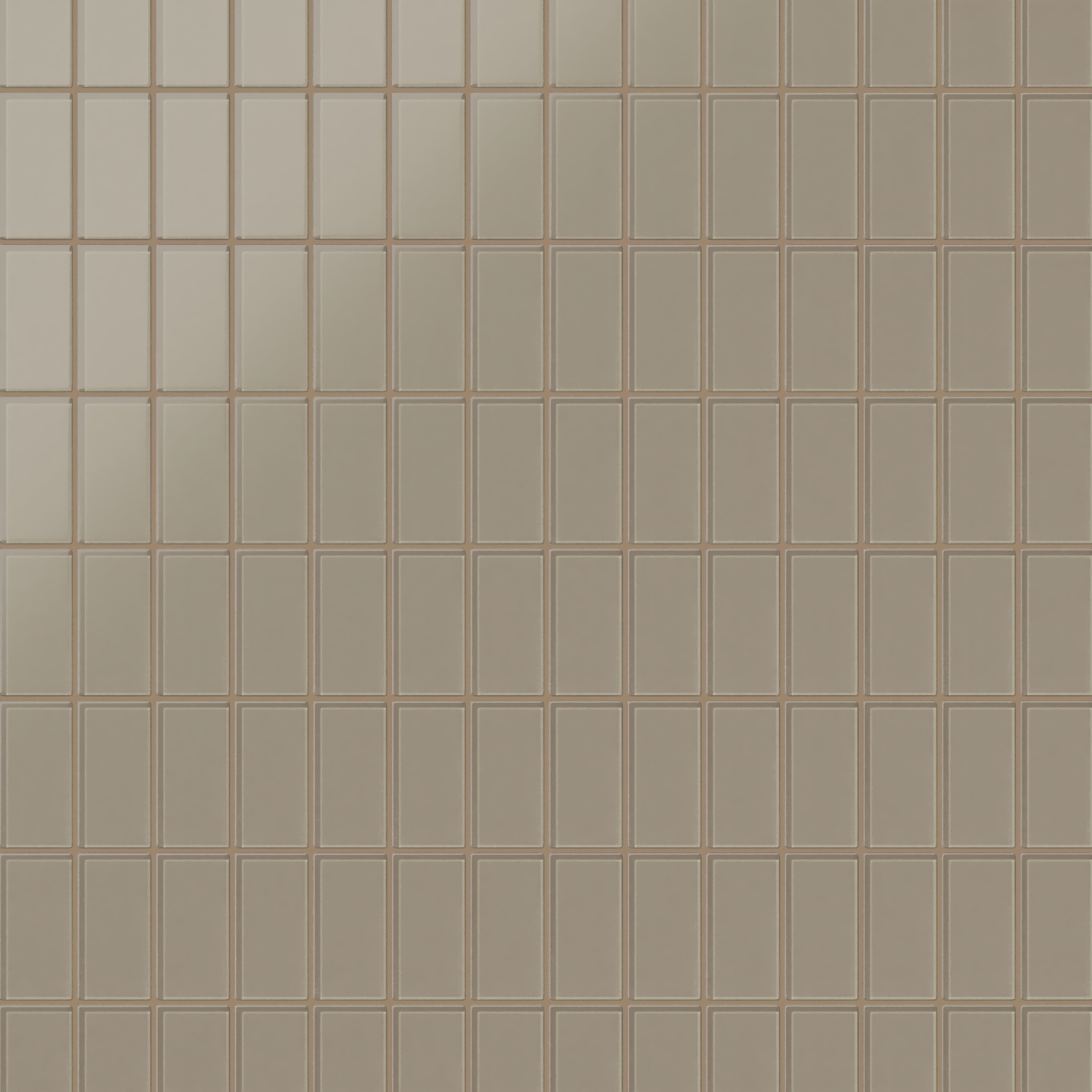2x4 Straight Set Sheeted Glass Mosaic Tile in Quail Matte
