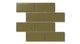 2x4 Half Offset Sheeted Natural Press Ceramic Mosaic Tile in Sap Green Matte