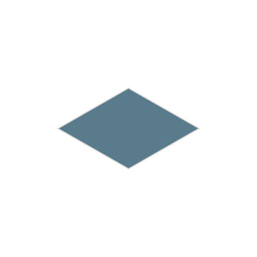 Large Diamond Original Ceramic Tile in Nautical Matte