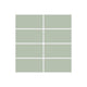2x4 Straight Set Sheeted Original Ceramic Mosaic Tile in Rosemary Matte