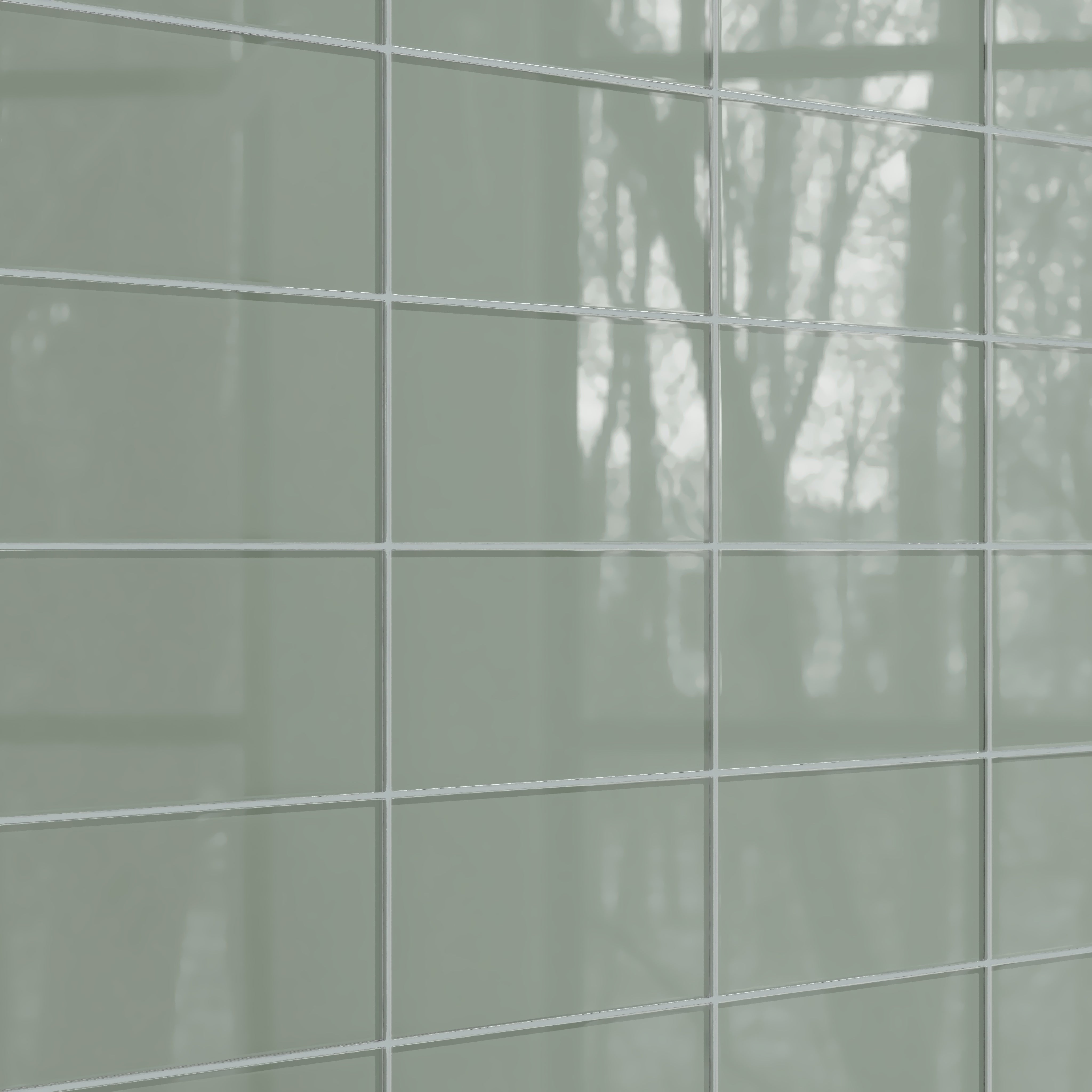 6x12 Glass Tile in Hummingbird Gloss
