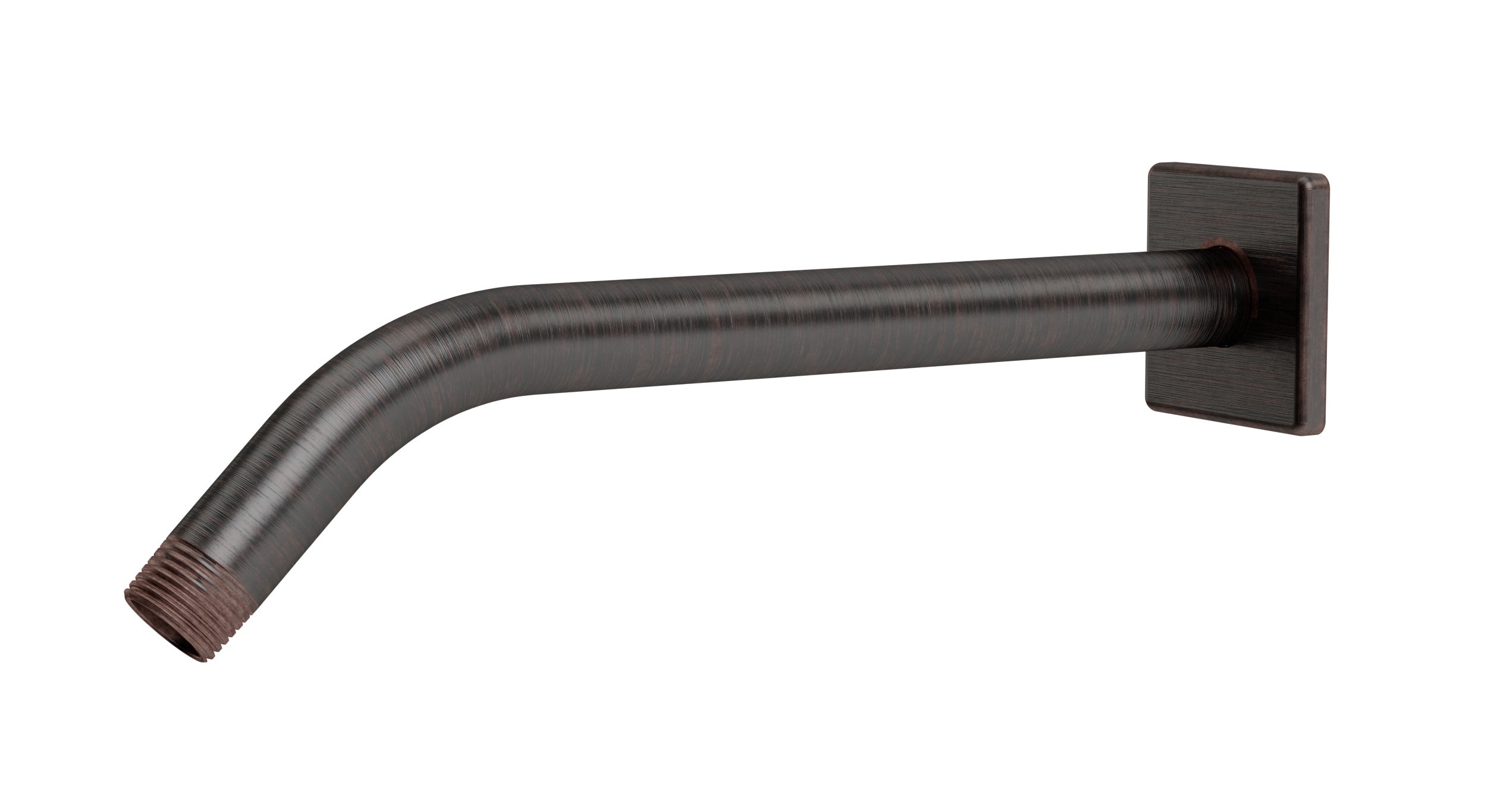 Flatiron 45-Degree 12" Shower Arm with Flange in Antique Bronze