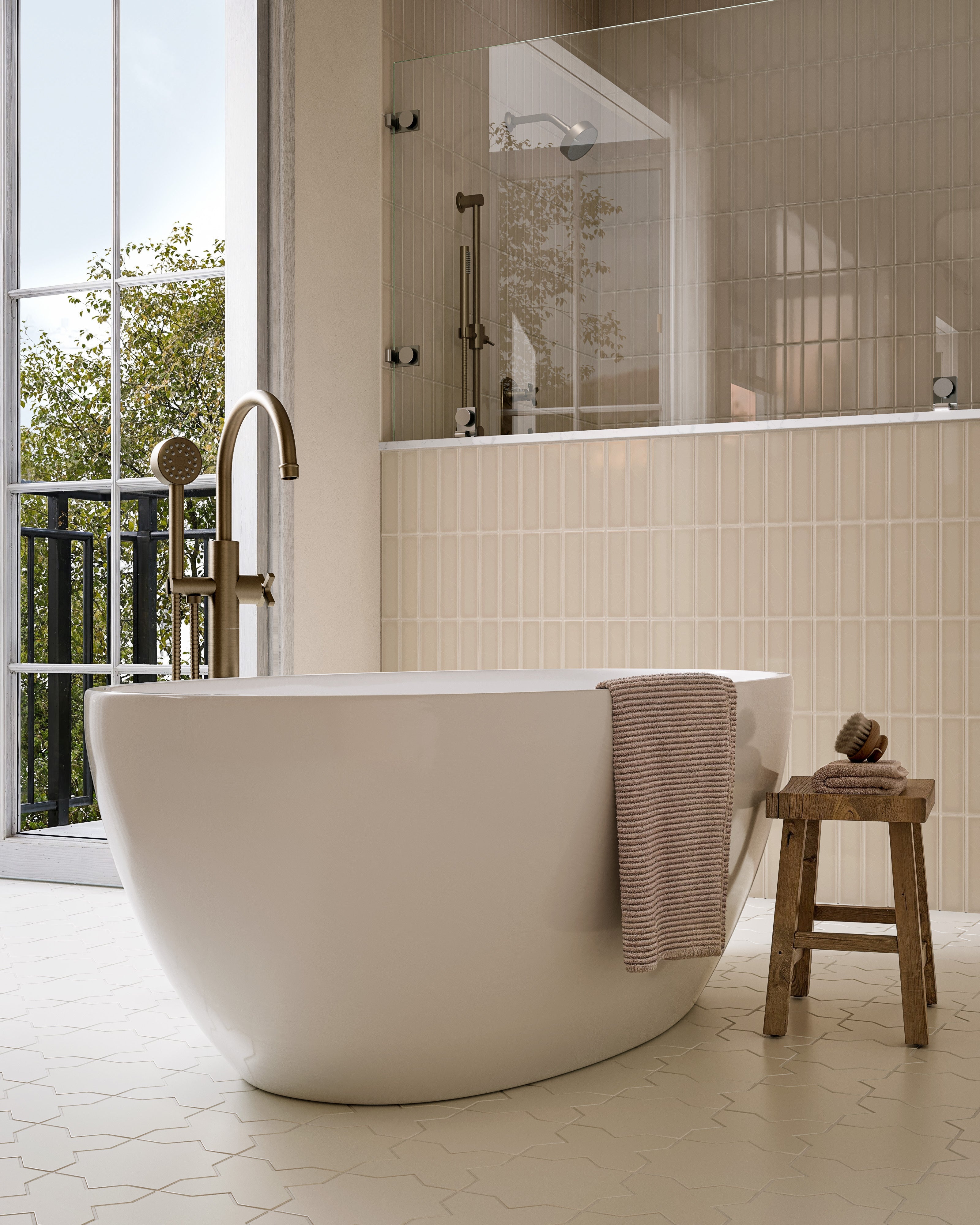 2x8 Original Ceramic Tile in Sweet Pea Gloss
