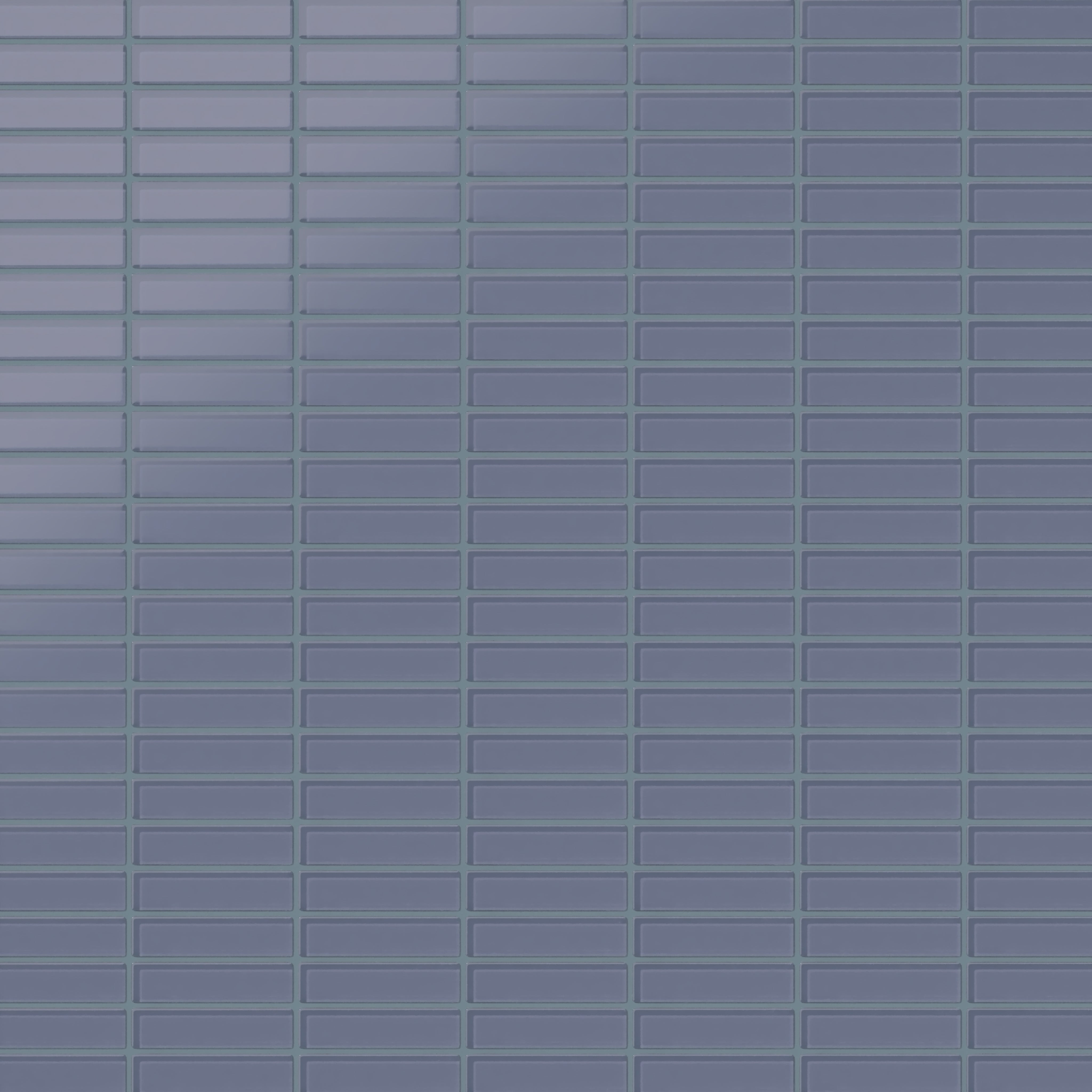 1x4 Straight Set Sheeted Glass Mosaic Tile in Nuthatch Matte