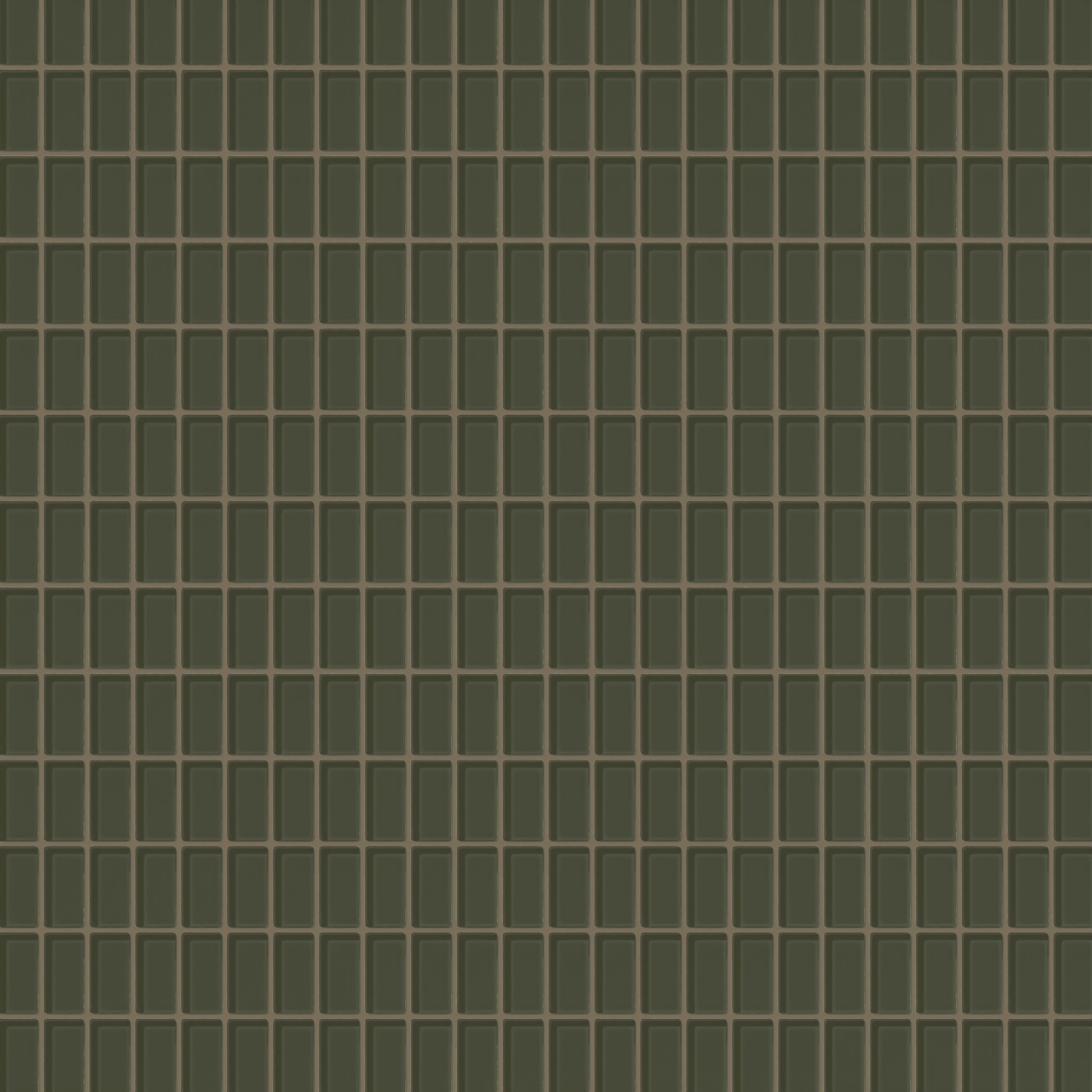 1x2 Straight Set Sheeted Glass Mosaic Tile in Roadrunner Gloss