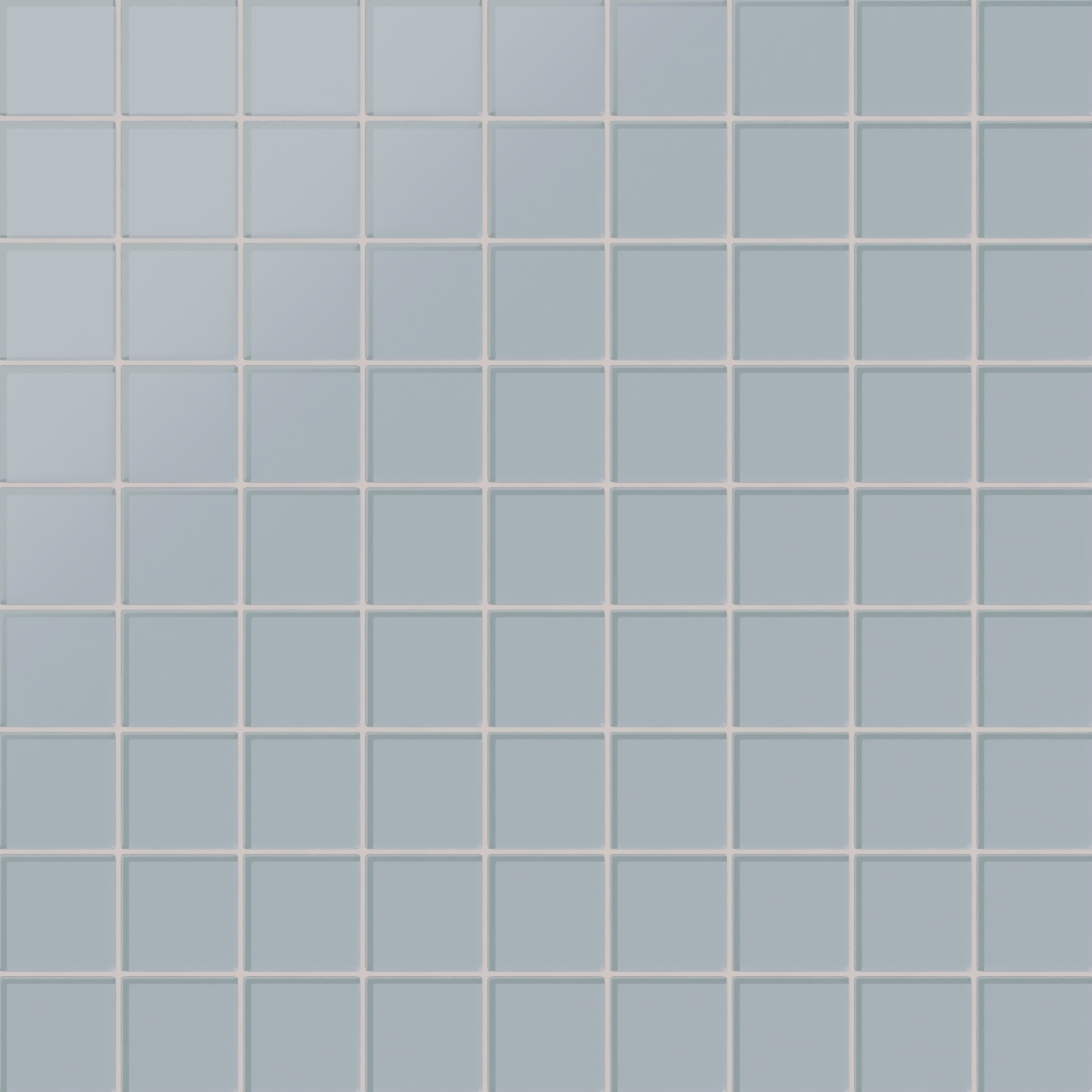 3x3 Straight Set Sheeted Glass Mosaic Tile in Pinyon Jay Matte