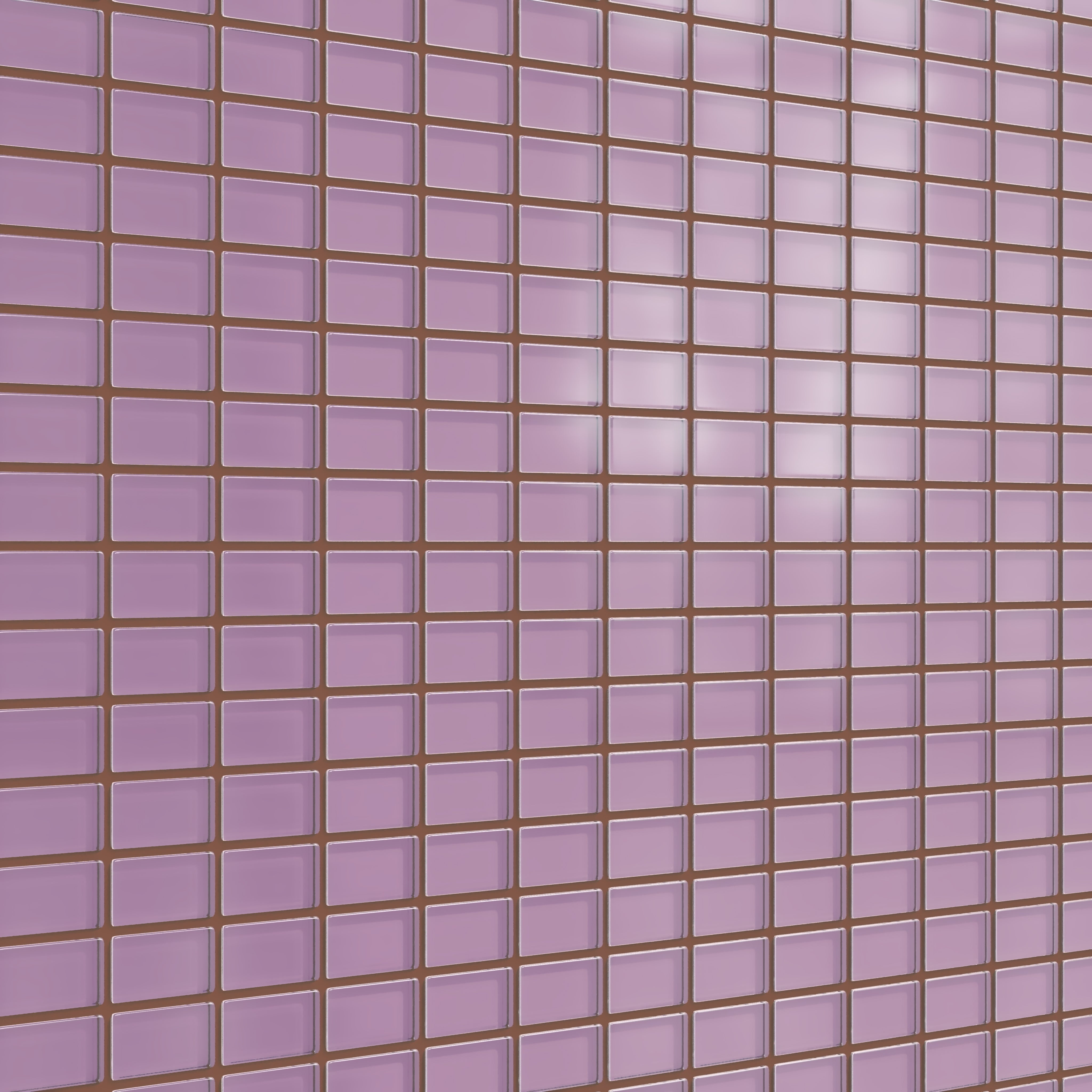1x2 Straight Set Sheeted Glass Mosaic Tile in Waxbill Matte