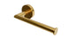 Contour Single Post Paper Holder in French Brass